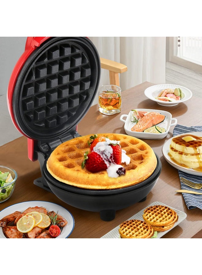 Compact Electric Mini Waffle Maker – Non-Stick Waffle Iron for Fast Breakfast, Pancakes, Snacks, Kids’ Birthday Parties, and Family Gatherings - Image 2